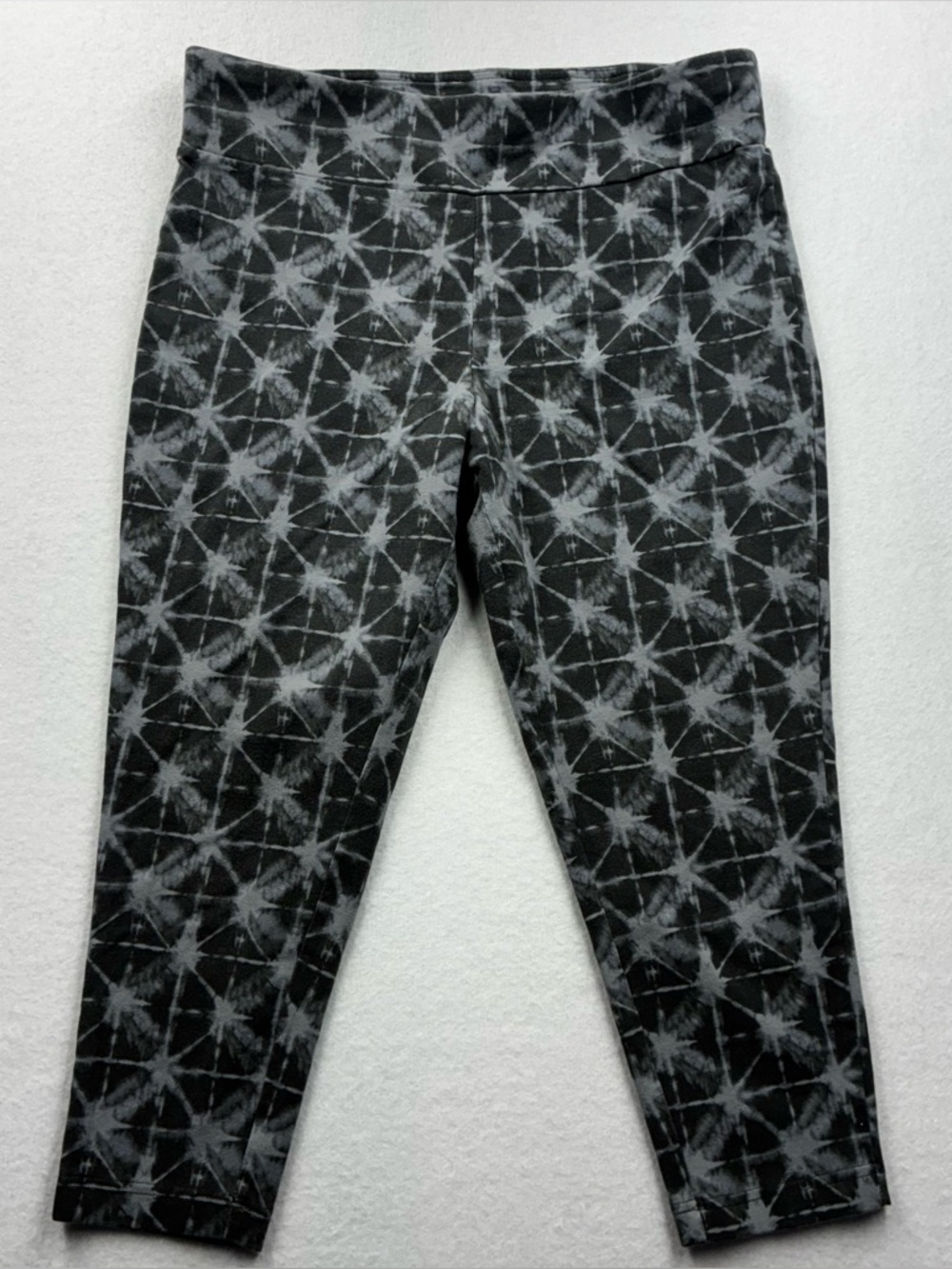 3For$20 Terra & Sky Black Gray Tie-Dye Leggings size 0X (14)